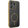 Phonesta Luxury Carbon Fiber Back Cover hoesje met MagSafe voor Motorola Edge 50 Pro - Zwart 0