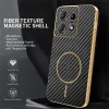 Phonesta Luxury Carbon Fiber Back Cover hoesje met MagSafe voor Motorola Edge 50 Pro - Zwart 2