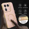Phonesta Luxury Carbon Fiber Back Cover hoesje met MagSafe voor Motorola Edge 50 Ultra - Roze 6