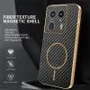Phonesta Luxury Carbon Fiber Back Cover hoesje met MagSafe voor Motorola Edge 50 Ultra - Zwart 2