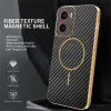 Phonesta Luxury Carbon Fiber Back Cover hoesje met MagSafe voor Motorola Moto G05 / Moto E15 - Zwart 2