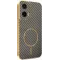 Phonesta Luxury Carbon Fiber Back Cover hoesje met MagSafe voor Motorola Moto G35 - Bruin