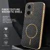 Phonesta Luxury Carbon Fiber Back Cover hoesje met MagSafe voor Motorola Moto G35 - Zwart 2