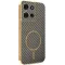 Phonesta Luxury Carbon Fiber Back Cover hoesje met MagSafe voor Motorola Moto G75 - Bruin