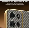 Phonesta Luxury Carbon Fiber Back Cover hoesje met MagSafe voor Motorola Moto G75 - Bruin 4