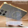 Phonesta Luxury Carbon Fiber Back Cover hoesje met MagSafe voor Motorola Moto G75 - Bruin 5
