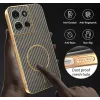 Phonesta Luxury Carbon Fiber Back Cover hoesje met MagSafe voor Motorola Moto G75 - Bruin 6