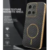 Phonesta Luxury Carbon Fiber Back Cover hoesje met MagSafe voor Motorola Moto G75 - Zwart 1