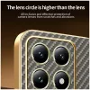 Phonesta Luxury Carbon Fiber Back Cover hoesje met MagSafe voor Xiaomi 14T - Bruin 7