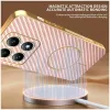 Phonesta Luxury Carbon Fiber Back Cover hoesje met MagSafe voor Xiaomi 14T - Roze 4