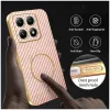 Phonesta Luxury Carbon Fiber Back Cover hoesje met MagSafe voor Xiaomi 14T - Roze 5
