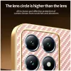 Phonesta Luxury Carbon Fiber Back Cover hoesje met MagSafe voor Xiaomi 14T Pro - Roze 7