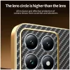 Phonesta Luxury Carbon Fiber Back Cover hoesje met MagSafe voor Xiaomi 14T Pro - Zwart 7