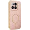 Phonesta Luxury Carbon Fiber Back Cover hoesje met MagSafe voor Xiaomi 15 - Roze