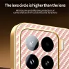 Phonesta Luxury Carbon Fiber Back Cover hoesje met MagSafe voor Xiaomi 15 - Roze 5