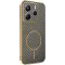 Phonesta Luxury Carbon Fiber Back Cover hoesje met MagSafe voor Xiaomi Redmi Note 14 5G - Bruin