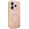 Phonesta Luxury Carbon Fiber Back Cover hoesje met MagSafe voor Xiaomi Redmi Note 14 5G - Roze