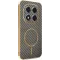 Phonesta Luxury Carbon Fiber Back Cover hoesje met MagSafe voor Xiaomi Redmi Note 14 Pro 5G / Xiaomi Poco X7 - Bruin