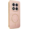 Phonesta Luxury Carbon Fiber Back Cover hoesje met MagSafe voor Xiaomi Redmi Note 14 Pro 5G / Xiaomi Poco X7 - Roze 0