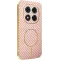 Phonesta Luxury Carbon Fiber Back Cover hoesje met MagSafe voor Xiaomi Redmi Note 14 Pro 5G / Xiaomi Poco X7 - Roze