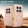 Phonesta Luxury Carbon Fiber Back Cover hoesje met MagSafe voor Xiaomi Redmi Note 14 Pro 5G / Xiaomi Poco X7 - Roze 4