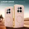 Phonesta Luxury Carbon Fiber Back Cover hoesje met MagSafe voor Xiaomi Redmi Note 14 Pro Plus - Roze 4