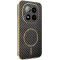 Phonesta Luxury Carbon Fiber Back Cover hoesje met MagSafe voor Xiaomi Redmi Note 14 Pro Plus - Zwart