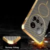 Phonesta Luxury Carbon Fiber Back Cover hoesje met MagSafe voor Xiaomi 15 Ultra - Bruin 7