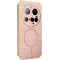 Phonesta Luxury Carbon Fiber Back Cover hoesje met MagSafe voor Xiaomi 15 Ultra - Roze