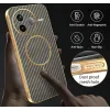 Phonesta Luxury Carbon Fiber Back Cover hoesje met MagSafe voor Xiaomi Poco F7 Pro - Bruin 7
