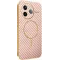Phonesta Luxury Carbon Fiber Back Cover hoesje met MagSafe voor Xiaomi Poco F7 Pro - Roze