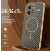 Phonesta Luxury Carbon Fiber Back Cover hoesje met MagSafe voor Xiaomi Poco F7 Ultra - Bruin 1