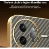 Phonesta Luxury Carbon Fiber Back Cover hoesje met MagSafe voor Xiaomi Poco F7 Ultra - Bruin 5