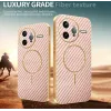 Phonesta Luxury Carbon Fiber Back Cover hoesje met MagSafe voor Xiaomi Poco F7 Ultra - Roze 3