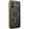 Phonesta Luxury Carbon Fiber Back Cover hoesje met MagSafe voor Xiaomi Poco F7 Ultra - Zwart 0