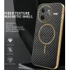 Phonesta Luxury Carbon Fiber Back Cover hoesje met MagSafe voor Xiaomi Poco F7 Ultra - Zwart 1