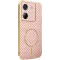 Phonesta Luxury Carbon Fiber Back Cover hoesje met MagSafe voor Xiaomi Poco M7 Pro - Roze
