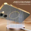Phonesta Luxury Carbon Fiber Back Cover hoesje met MagSafe voor Xiaomi Poco X7 Pro - Bruin 1