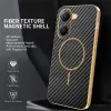 Phonesta Luxury Carbon Fiber Back Cover hoesje met MagSafe voor Xiaomi Poco X7 Pro - Zwart 2