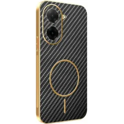 Phonesta Luxury Carbon Fiber Back Cover hoesje met MagSafe voor Xiaomi Redmi A5 171.7mm - Zwart