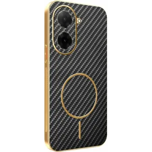 Phonesta Luxury Carbon Fiber Back Cover hoesje met MagSafe voor Xiaomi Redmi A5 171.7mm - Zwart