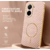 Phonesta Luxury Carbon Fiber Back Cover hoesje met MagSafe voor Xiaomi Redmi A5 173.4mm - Roze 1