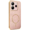 Phonesta Luxury Carbon Fiber Back Cover hoesje met MagSafe voor Xiaomi Redmi Note 14 4G 164.8mm - Roze 0