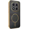 Phonesta Luxury Carbon Fiber Back Cover hoesje met MagSafe voor Xiaomi Redmi Note 14 Pro 4G - Zwart 0