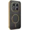 Phonesta Luxury Carbon Fiber Back Cover hoesje met MagSafe voor Xiaomi Redmi Note 14 Pro 4G - Zwart