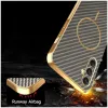 Phonesta Luxury Carbon Fiber Back Cover hoesje met MagSafe voor Samsung Galaxy A16 - Bruin 6