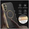 Phonesta Luxury Carbon Fiber Back Cover hoesje met MagSafe voor Samsung Galaxy A16 - Zwart 5