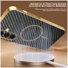 Phonesta Luxury Carbon Fiber Back Cover hoesje met MagSafe voor Samsung Galaxy A36 - Zwart 4