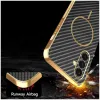 Phonesta Luxury Carbon Fiber Back Cover hoesje met MagSafe voor Samsung Galaxy A36 - Zwart 6