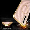 Phonesta Luxury Carbon Fiber Back Cover hoesje met MagSafe voor Samsung Galaxy A56 - Roze 6